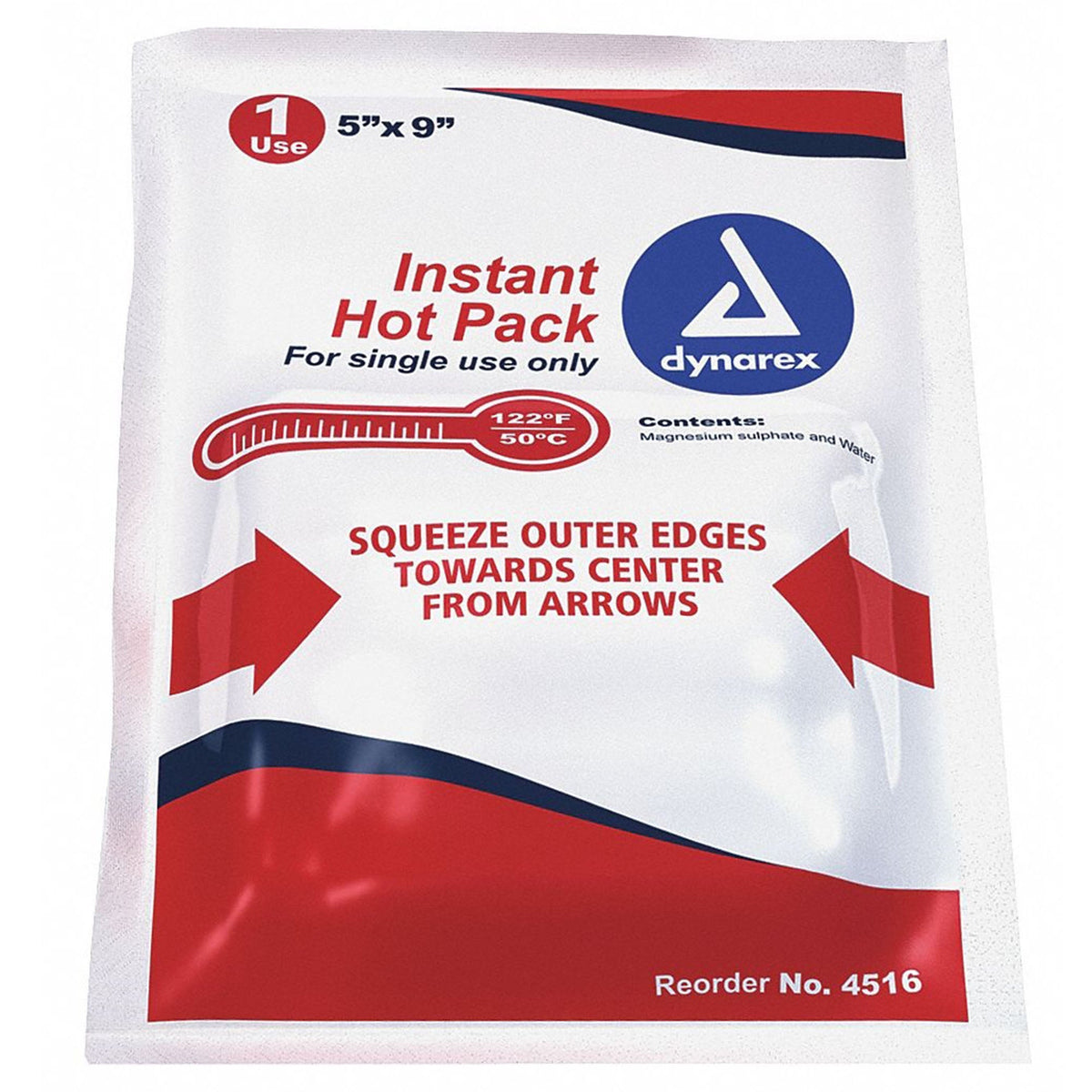 Dynarex® Instant Hot Pack, 5 X 9 Inch, 24/Cs