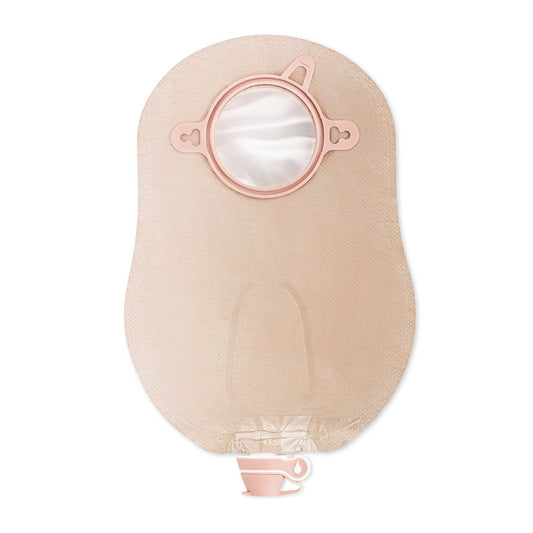 New Image™ 18922 Two-Piece Ultra-Clear Urostomy Pouch, 44 mm Flange, Green Match, 10/BX