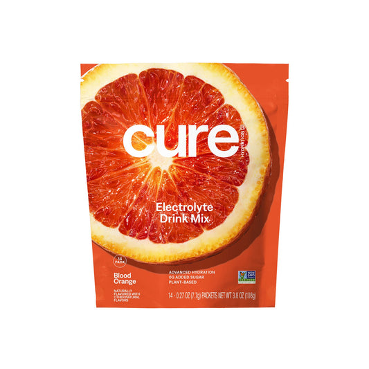 Cure Electrolyte Drink Mix, Blood Orange, 7.7-Gram Packets, 14/Pk