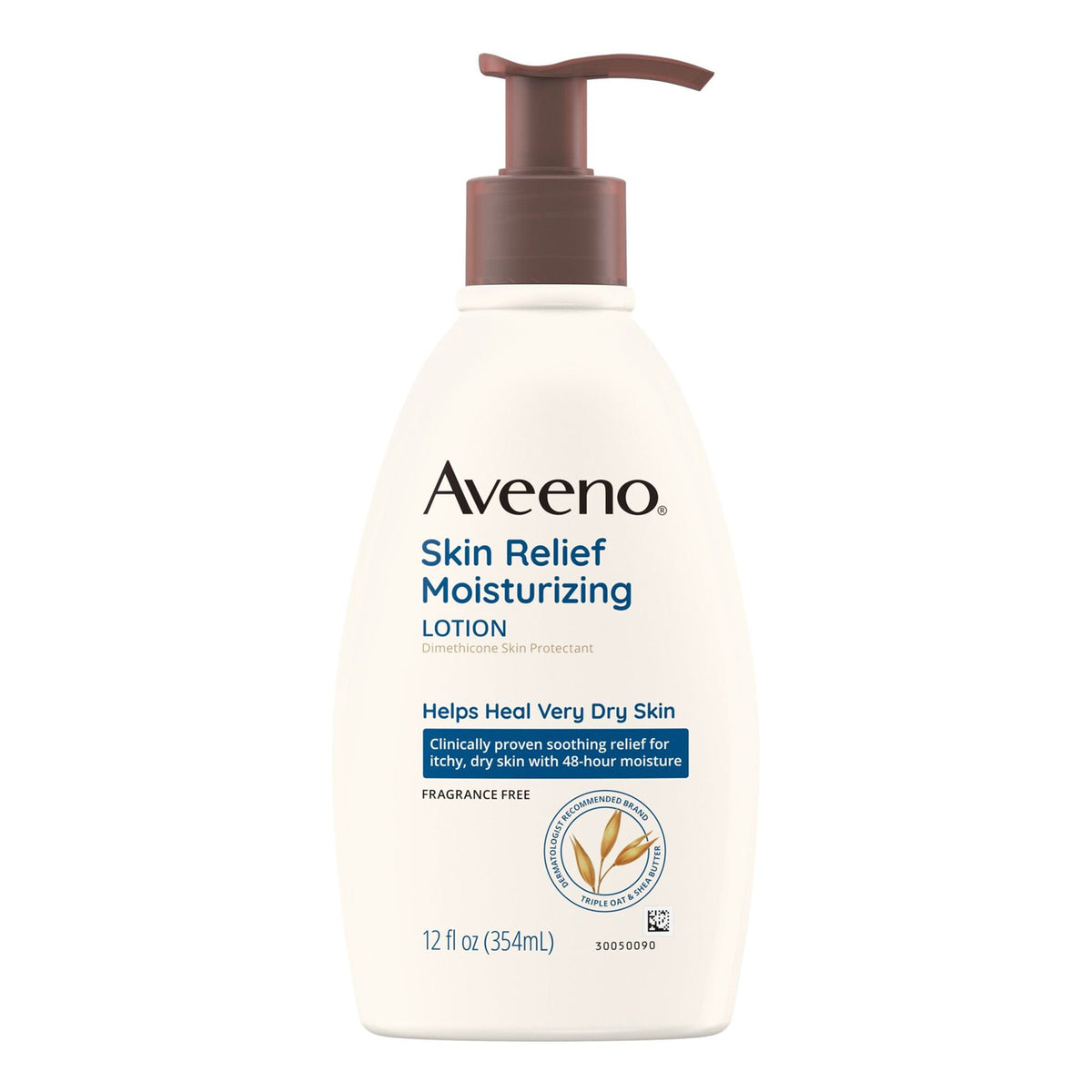 Aveeno® Skin Relief Moisturizing Lotion Fragrance Free, 12-ounce Pump Bottle, 1/EA