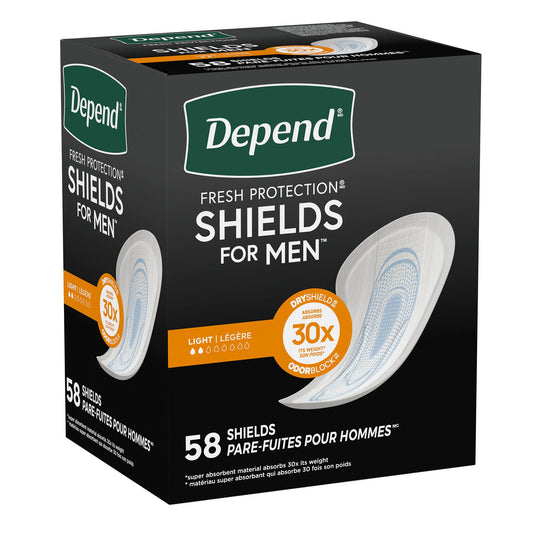 Depend® Shields For Men Light Bladder Control Pad, 174/Cs