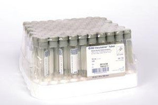 Bd Vacutainer Glass Tube Glass Tube Gray Closure 10.0Mlpaper Label 100/Bx 10 Bx/Cs