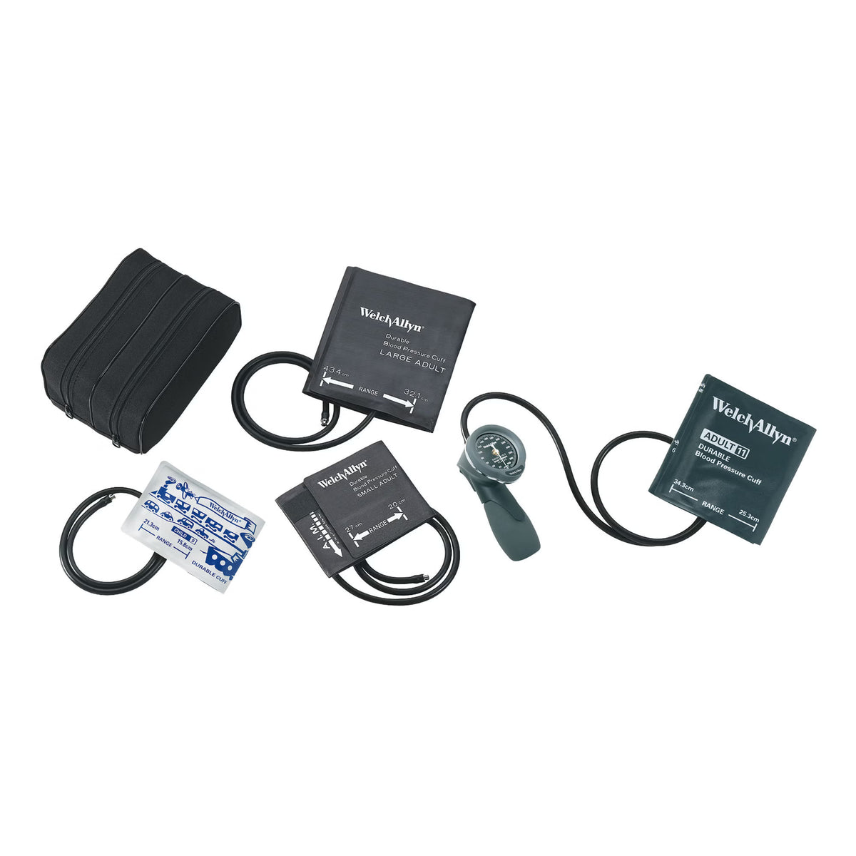 Aneroid Kit, Multi Cuffwa, 1/Ea