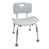 McKesson Aluminum Bath Transfer Bench with Removable Back, 1/EA