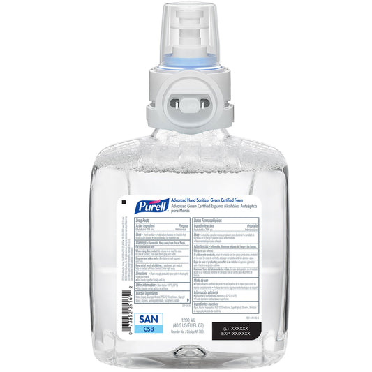 Purell® Advanced Green Certified Hand Sanitizer, 1200 Ml Dispenser Refill Bottle, 1/Ea