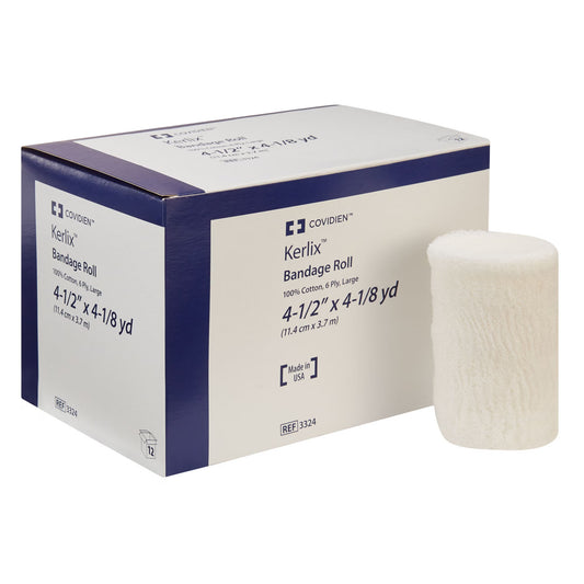 Kerlix™ Fluff Bandage Roll, 4-1/2 Inch X 4-1/10 Yard, 6-Ply, 12/Ct