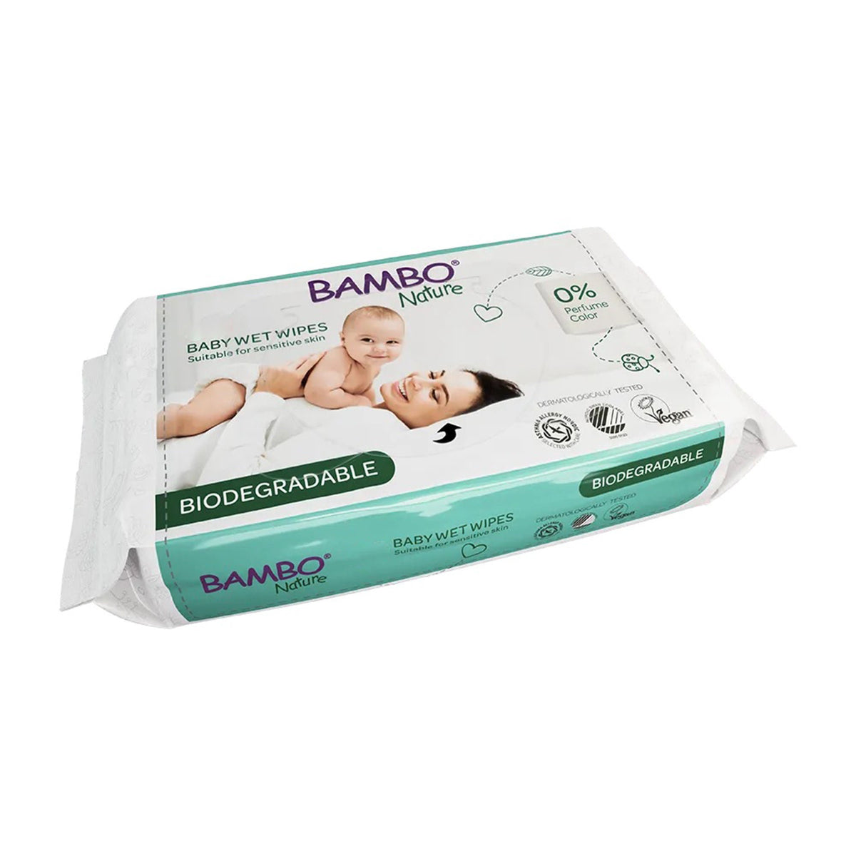 Bambo® Nature Baby Wipes, 64 Ct., 768/Cs