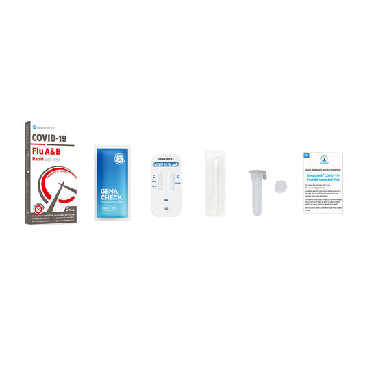 GenaCheck COVID-19/Flu A & B Rapid Self-Test, 2/KT