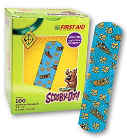 Bandage Adh Scooby Doo100/Bx Ltxfr, 100/Bx