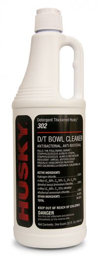Husky® 302 Detergent Thickened Toilet Bowl Cleaner, Foral Scent, 32 Oz., 12/Cs