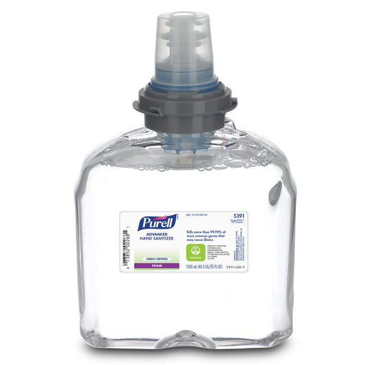 Purell® Advanced Ethyl Alcohol Hand Sanitizer, 1,200 Ml Dispenser Refill Bottle, 2/Cs