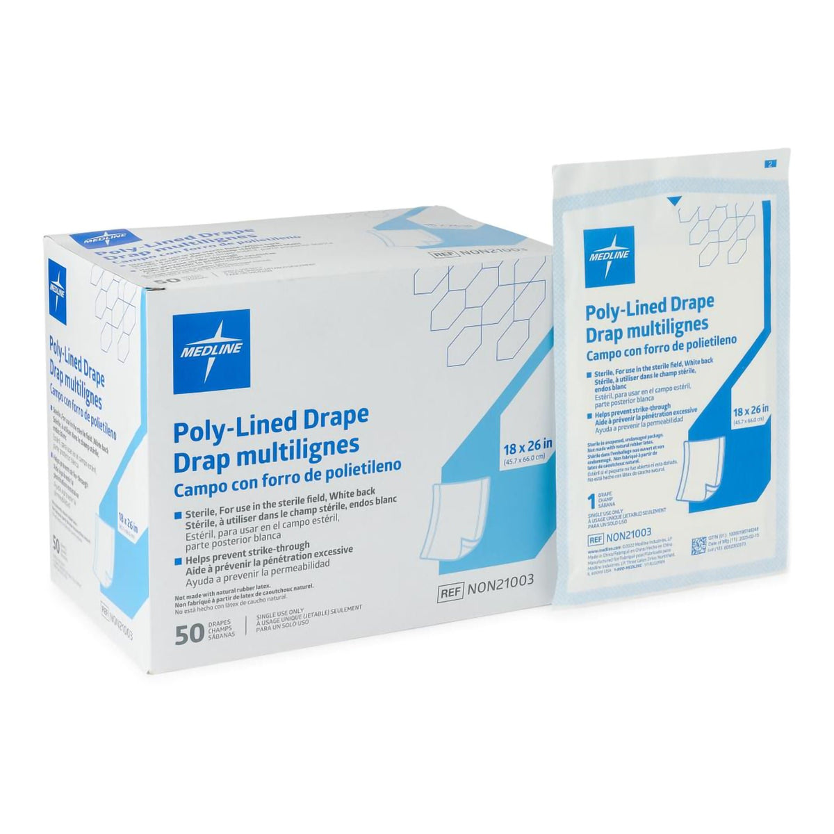 Drape, Str Field T/P/T 18"X26"(50/Bx 6Bx/Cs), 300/Cs