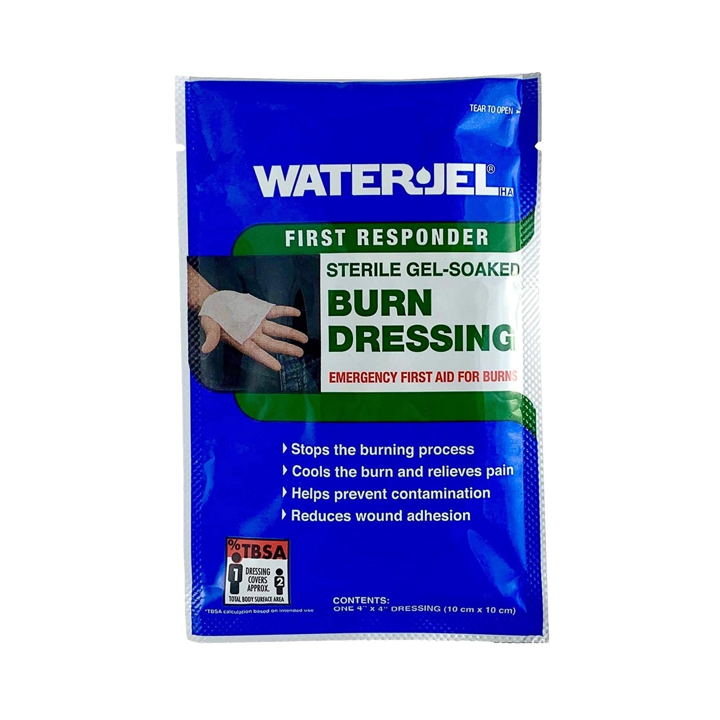 Water-Jel First Responder Burn Dressing, 4 x 4 Inch 60/CASE -B0404-60.00.000