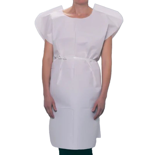 Tidi® Patient Exam Gown, 50/Cs
