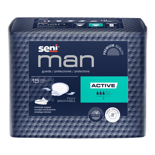 Seni® Man Active Bladder Control Guards, 90/Cs