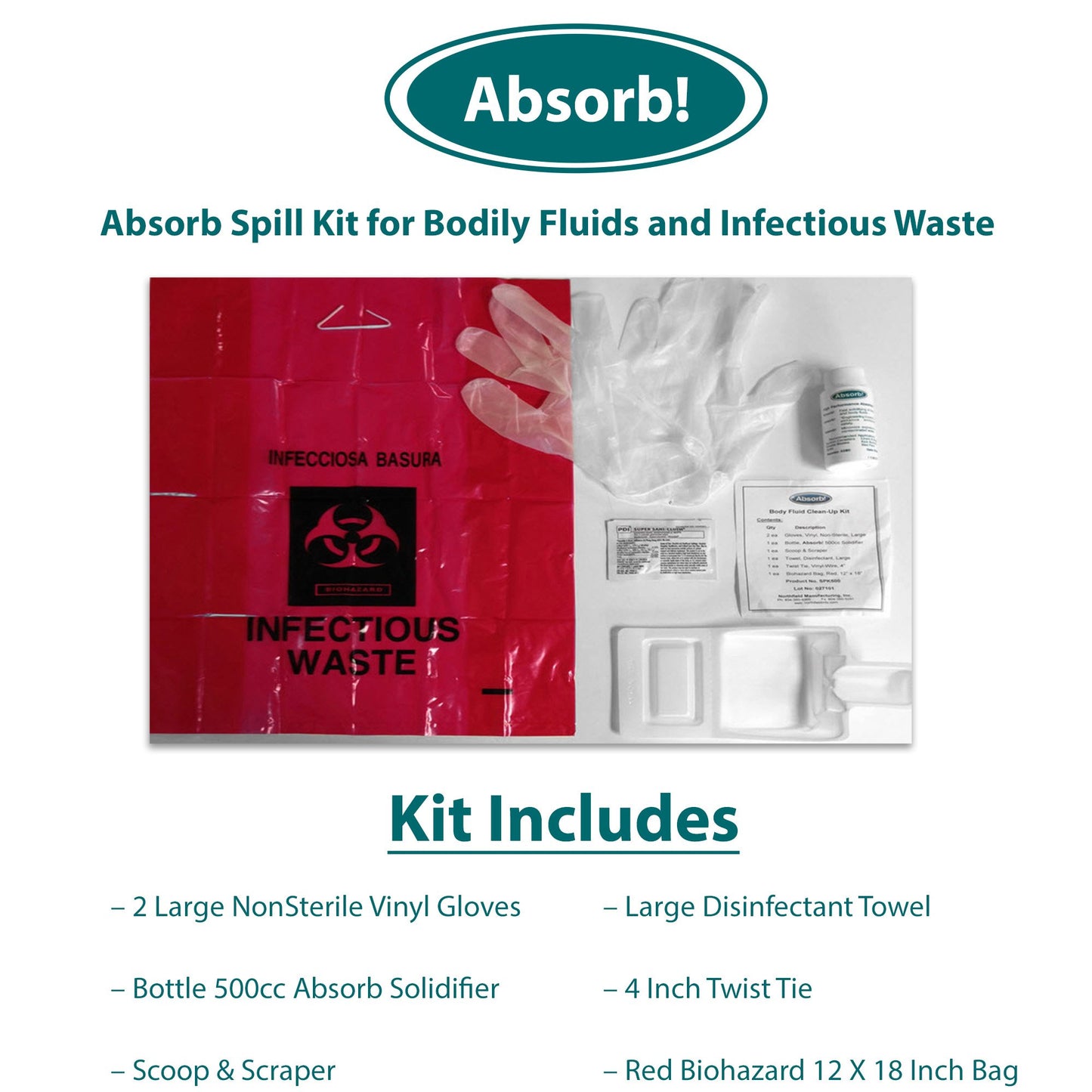 Absorb! Spill Kit 50/CASE -SPK500