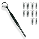 25 Pieces Dental Autoclavable Disposable Mouth Mirror Black -ORAL32 - Osung USA