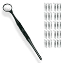 50 Pieces Dental Autoclavable Disposable Mouth Mirror Black -ORAL32 - Osung USA