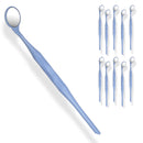10 Pieces Dental Autoclavable Double Sided Disposable Mouth Mirror Blue -ORAL32 - Osung USA