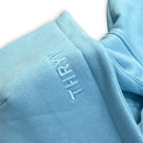 THRYV Heavyweight Organic Cotton blue Hoodie.