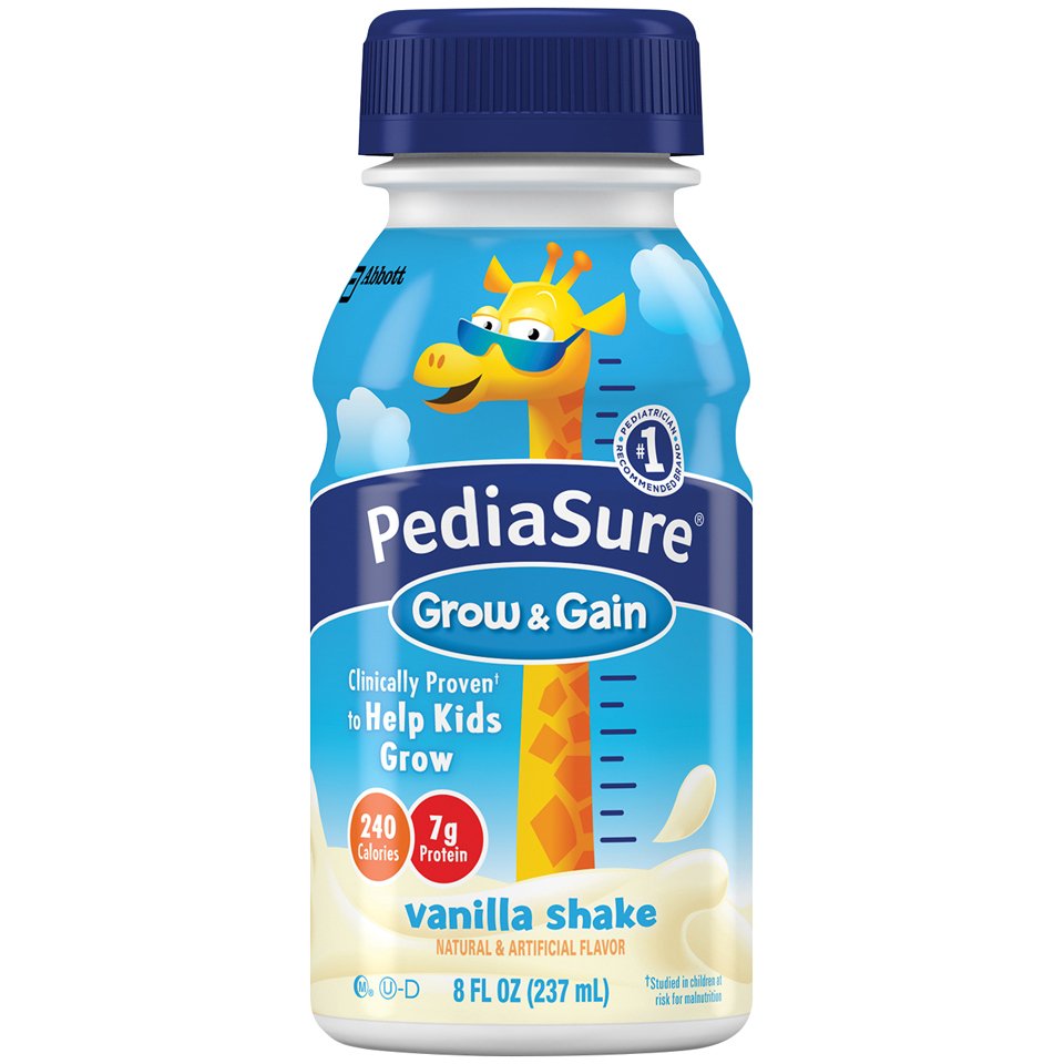 PediaSure Grow & Gain Vanilla Shake, 8-ounce bottle