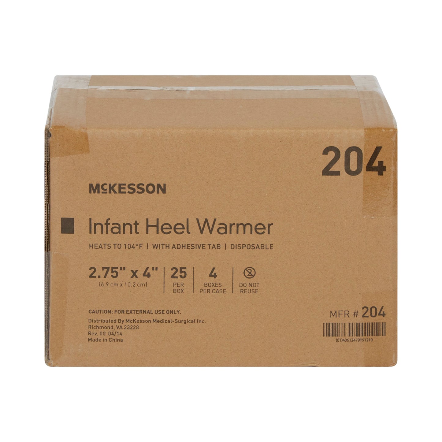 McKesson Infant Heel Warmer, 2 x 4 Inch