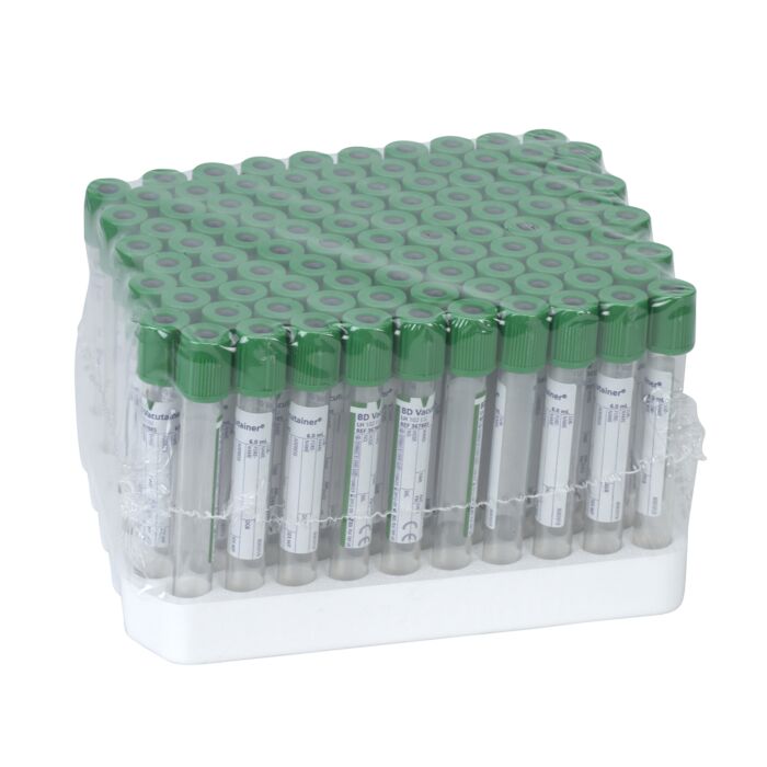 Bd Vacutainer Heparin Glass Tubes Vacutainer Tube St 16X100143Usp Hep 10Ml 100/Pk 10Pk/Cs