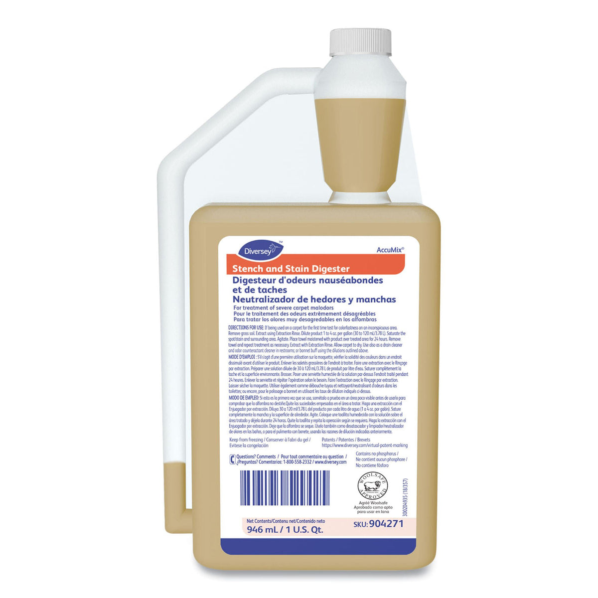 Diversey™ Carpet Stain Remover, 6/Cs