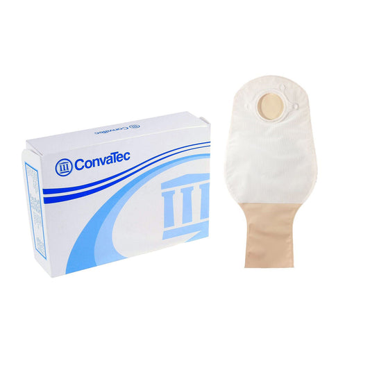 Sur-Fit Natura® Opaque Colostomy Pouch, 12-Inch Length, 2¾ Inch Flange, 10/BX