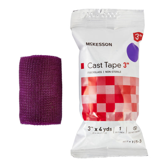 Mckesson Purple Cast Tape, 3 Inch X 4 Yard, 10/Bx