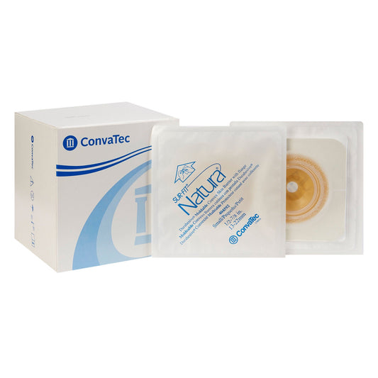 Sur-Fit Natura® Durahesive® Ostomy Barrier with 0.5 – 0.8 Inch Stoma Opening, 10/BX