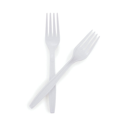 Mckesson Polypropylene Fork, White, 1000/Cs