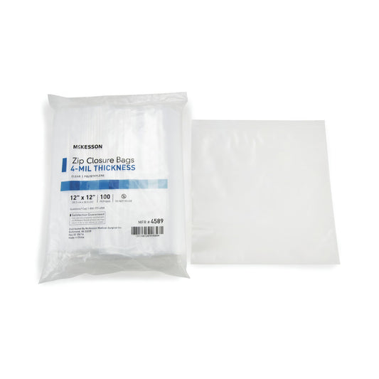 McKesson Zip Closure Bag, 12 x 12 in., 10/CS