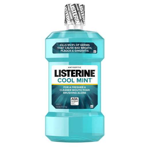 Listerine® Cool Mint Antiseptic Mouthwash, 1.5 Liter, 6/Cs