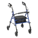 DRIVE™ FOUR WHEEL ROLLATOR, BLUE, SOLD AS 1/EACH DRIVE RTL10261BL