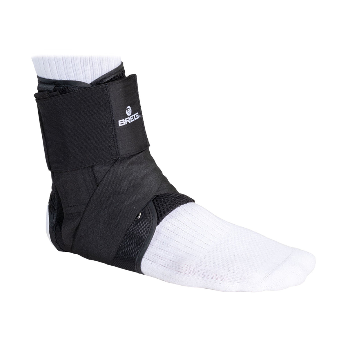 Ankle Brace, Lace Up W/Tiba Strp Blk Sm, 1/Ea