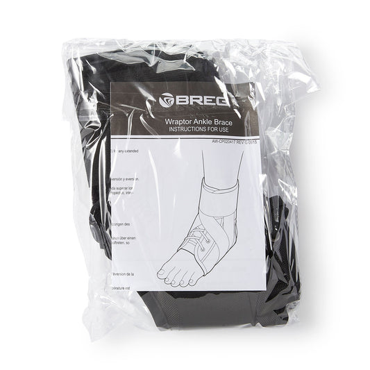 Breg® Wraptor Ankle Brace, Medium, 1/Ea
