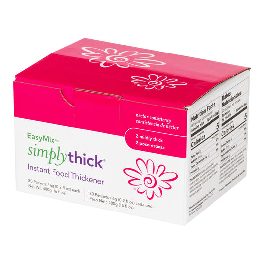 SimplyThick® Easy Mix™ Nectar Consistency Food and Beverage Thickener, 80/CS