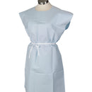 Tidi Patient Exam Gown, Medium, Blue, 50/CS