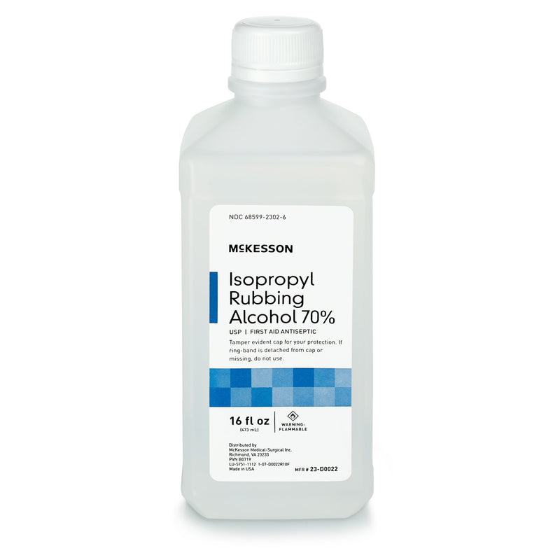 MCKESSON ISOPROPYL ALCOHOL ANTISEPTIC, 16 OZ. BOTTLE, SOLD AS 12/CASE MCKESSON 23-D0022