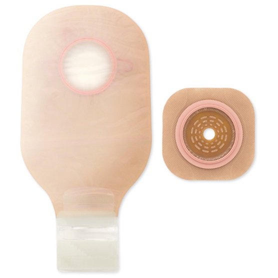 New Image™ Two-Piece Drainable Ultra Clear Ostomy Pouch Kit, 2¼ Inch Flange 5/BOX -19603