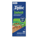 BAG, SANDWICH ZIPLOC STORAGE (50/BX 12BX/CS), 600/CS