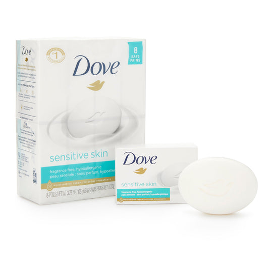 Dove® Sensitive Skin Soap, 8/PK