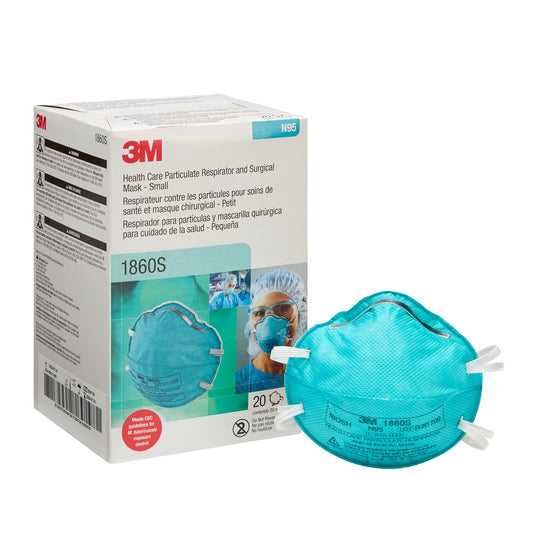 3M Particulate Respirator And Surgical Mask, Small, 20/Bx