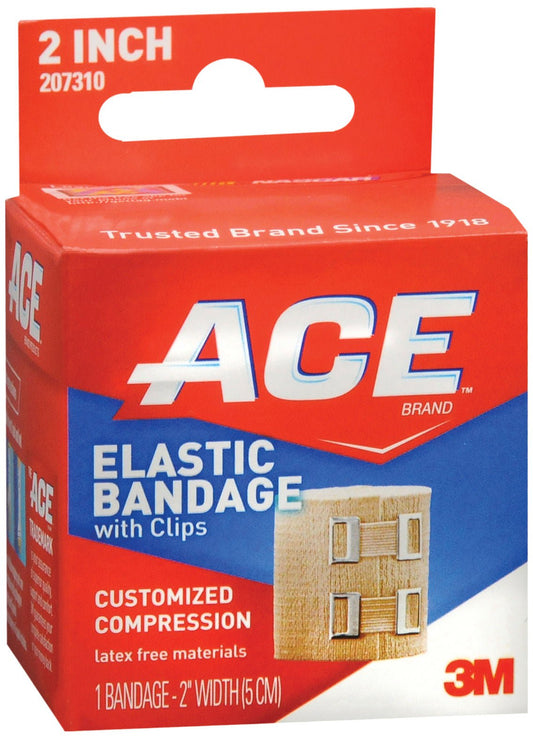 3M™ Ace™ Clip Detached Closure Elastic Bandage, 2 Inch Width, 72/Cs