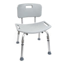 MCKESSON ALUMINUM BATH TRANSFER BENCH WITH REMOVABLE BACK, SOLD AS 1/EACH MCKESSON 146-12202KD-1