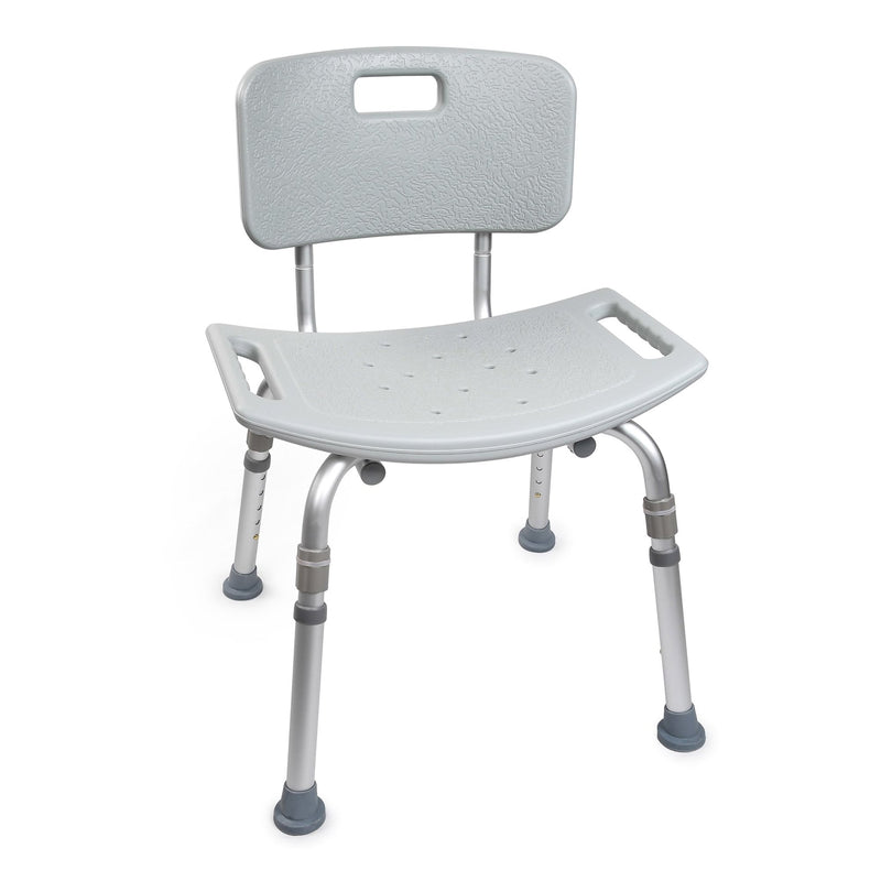 MCKESSON ALUMINUM BATH TRANSFER BENCH WITH REMOVABLE BACK, SOLD AS 1/EACH MCKESSON 146-12202KD-1