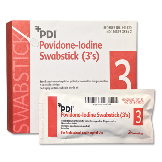 Pdi® Pvp Iodine Prep Swabsticks, 250/Cs
