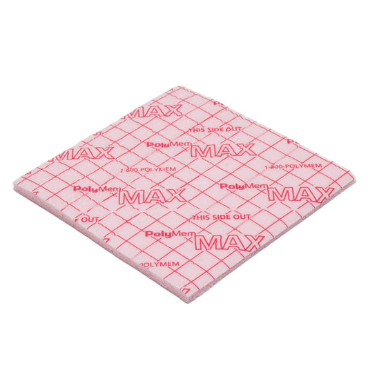 Polymem® Max® Nonadhesive Without Border Foam Dressing, 4½ X 4½ Inch, 10/Bx