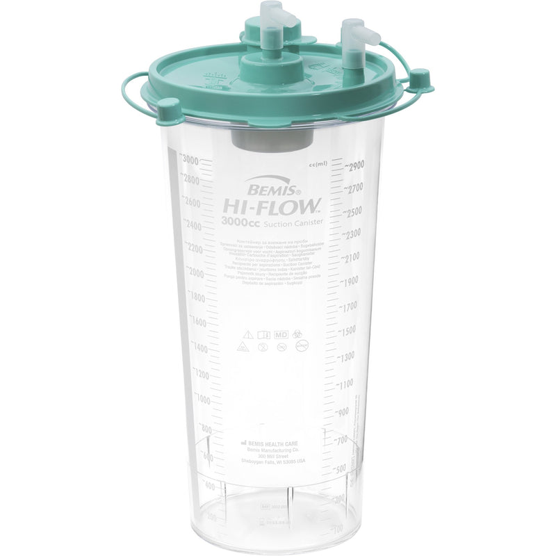 HI-FLOW™ RIGID SUCTION CANISTER FOR USE WITH BEMIS QUICK-DRAIN™ SYSTEMS, 3000 ML, SOLD AS 36/CASE BEMIS 3002 055